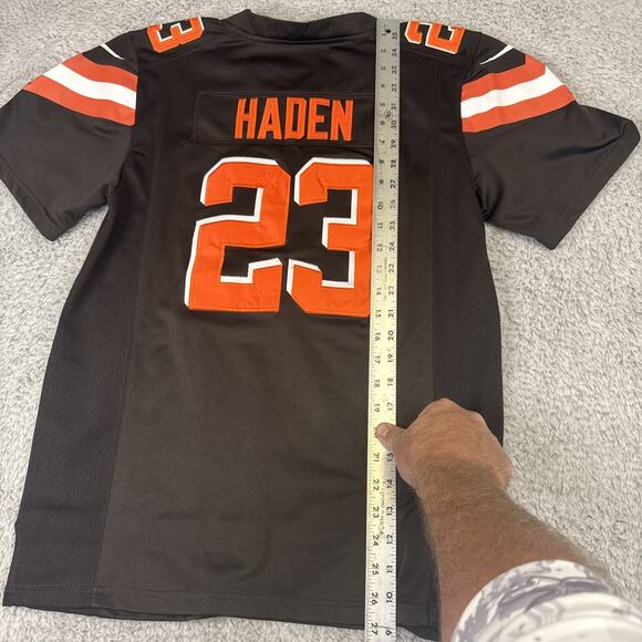 Nike NFL On The Field Cleveland Browns Joe Haden 23 Jersey Youth XL Dawg Pound - Picture 9 of 10